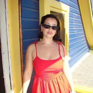 H&M Red Sleeveless Dress